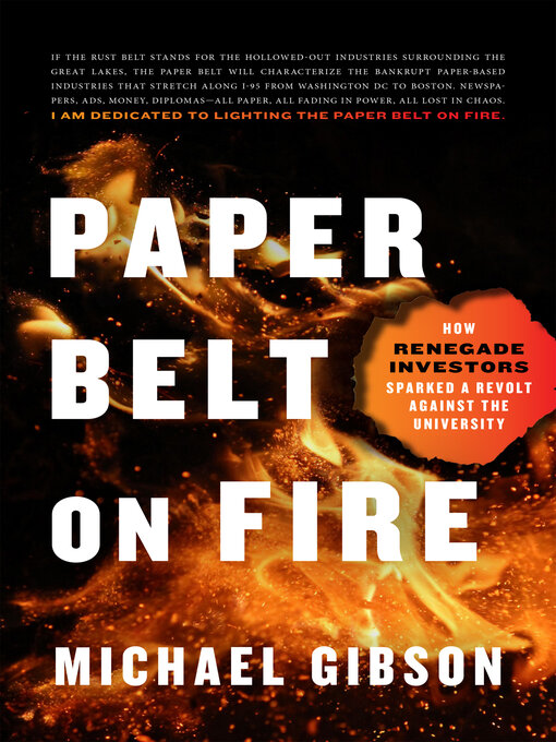 Title details for Paper Belt on Fire by Michael Gibson - Available